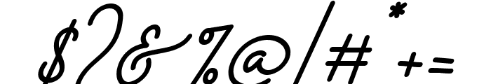 Narllina Italic Font OTHER CHARS