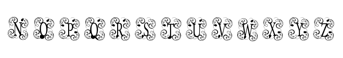 Narsis Monogram Font LOWERCASE