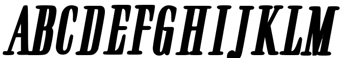 Nashville Bold Italic Font UPPERCASE