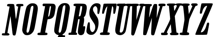 Nashville Bold Italic Font UPPERCASE