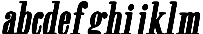 Nashville Bold Italic Font LOWERCASE