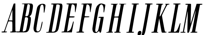 Nashville Italic Font UPPERCASE