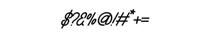 Natadon Bold Italic Font OTHER CHARS
