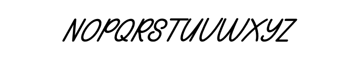 Natadon Bold Italic Font UPPERCASE