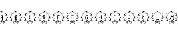 NatalChristmasMonogram-Reg Font LOWERCASE