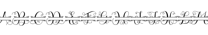 Natasha monogram Font LOWERCASE