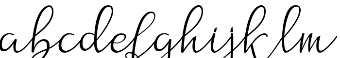Nathalia Script Font LOWERCASE