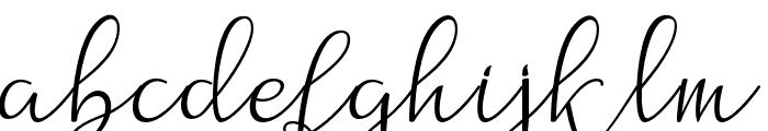 NathaliaScript Font LOWERCASE