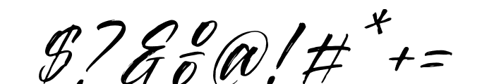 Nathaniell Blackwood Italic Font OTHER CHARS