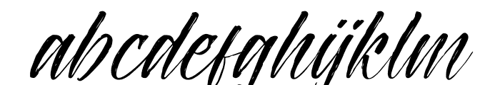 Nathaniell Blackwood Italic Font LOWERCASE