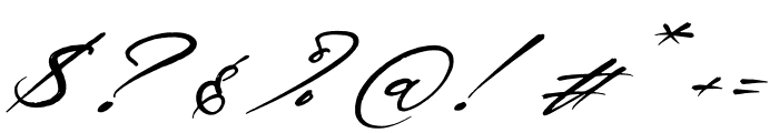 Nathgomy Italic Font OTHER CHARS