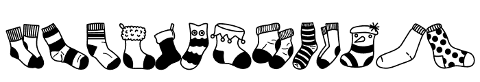 National Sock Day Font UPPERCASE