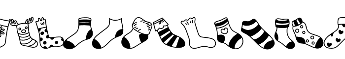 National Sock Day Font UPPERCASE