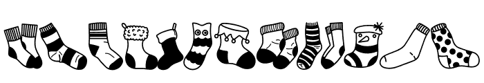 National Sock Day Font LOWERCASE