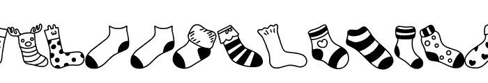 National Sock Day Font LOWERCASE