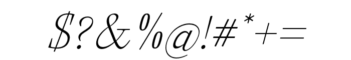 NativeTxt-ThinItalicItalic Font OTHER CHARS