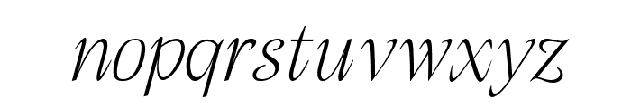 NativeTxt-ThinItalicItalic Font LOWERCASE