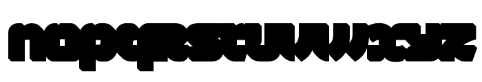 Natsu-Extrude Font LOWERCASE