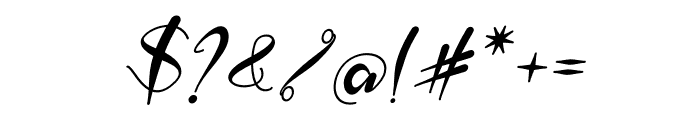 Nattasia Italic Font OTHER CHARS