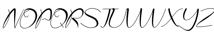 Nattasia Italic Font UPPERCASE