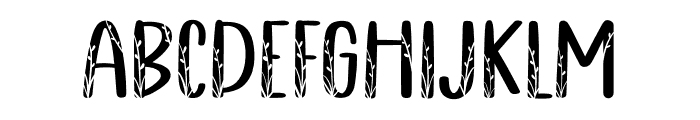 Natural Leaf Font UPPERCASE