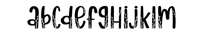 Natural Leaf Font LOWERCASE