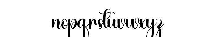 Natural Paradise Font LOWERCASE