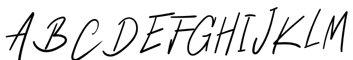 Natural Signature Font UPPERCASE