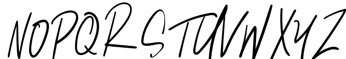 Natural Signature Font UPPERCASE
