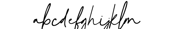 Natural Signature Font LOWERCASE