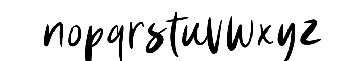 NaturalHandwriting-Regular Font LOWERCASE