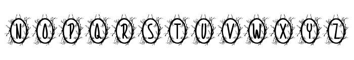 Nature Halloween Monogram Font UPPERCASE