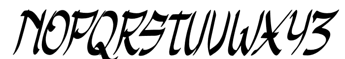 Nau Genzo Italic Font LOWERCASE