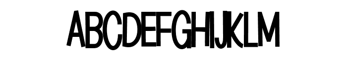 Naughty Font UPPERCASE