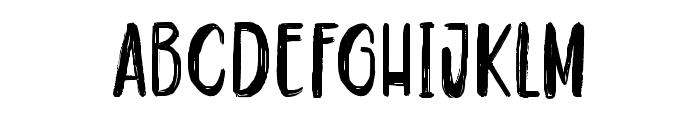 NaughtyBrushOne Font LOWERCASE