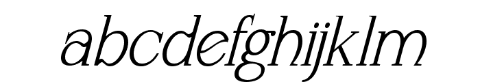 Naure Condensed Oblique Font LOWERCASE