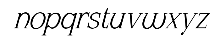 Naure Condensed Oblique Font LOWERCASE