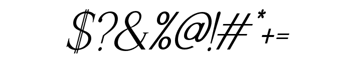Naure-CondensedOblique Font OTHER CHARS