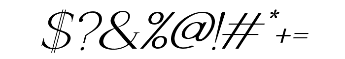 Naure-Oblique Font OTHER CHARS