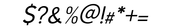 NauticaRounded-Italic Font OTHER CHARS