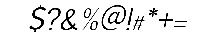 NauticaRounded-ThinItalic Font OTHER CHARS