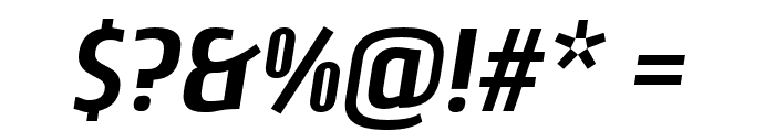 Nautikka Bold Italic Font OTHER CHARS