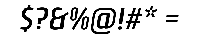 Nautikka DemiBold Italic Font OTHER CHARS