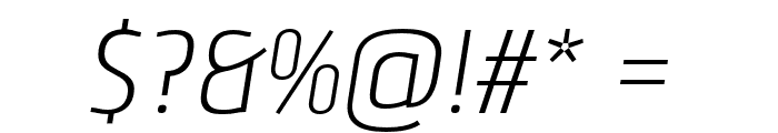 Nautikka Light Italic Font OTHER CHARS
