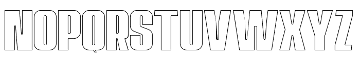 Navada Outline Font LOWERCASE