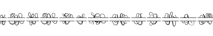 Navisa Monogram Split Monogram Font LOWERCASE