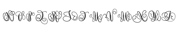 Navisa Monogram Font UPPERCASE