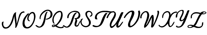 NavishaScript Font UPPERCASE