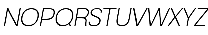 Naxotek-ExtraLightItalic Font UPPERCASE
