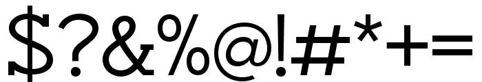 NayanikaSlab-Regular Font OTHER CHARS